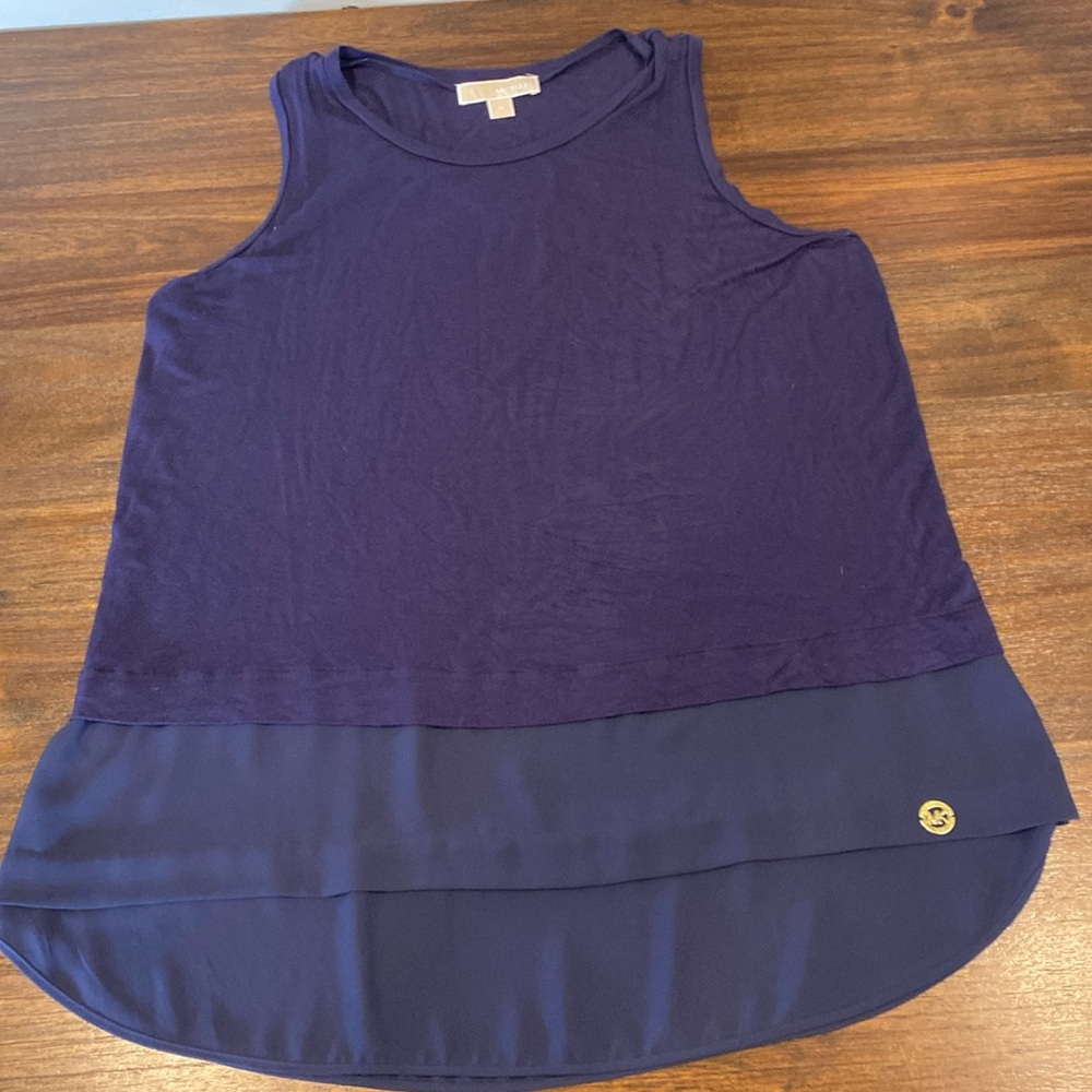 Women’s 1X Michael Kors blue tank top